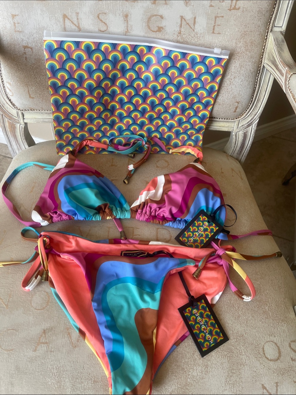Kurt Geiger Wave String Bikini - Multi
